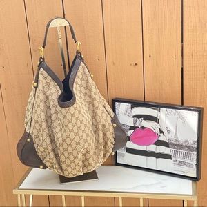 Authentic Gucci Jockey Hobo Bag